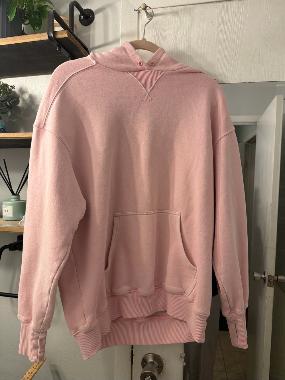 aerie Oversized Light Pink Hoodie Sweatshirt
